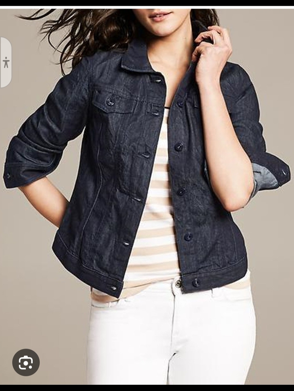 Banana Republic Indigo Jean Jacket - Dark Blue
